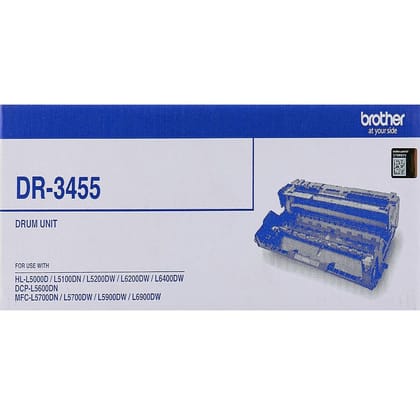 Brother DR-3455 Drum Cartridge / Drum Unit – Original Imaging Drum | Compatible with HL-L5000D, HL-L5100DN, HL-L6200DW, DCP-L5600DN, MFC-L5900DW Printers
