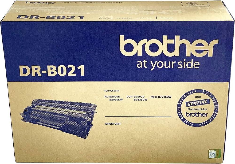 Brother Drum DR-B021 Has 12000 Pages Yield Compatible with HL-B2000D HL-B2080DW HL-B2100DB HL-B2180DWB DCP-B7500D DCP-B7535DW DCP-B7600DB DCP-B7640DWB DCP-B7620DWB MFC-B7717DW MFC-B7810DWB