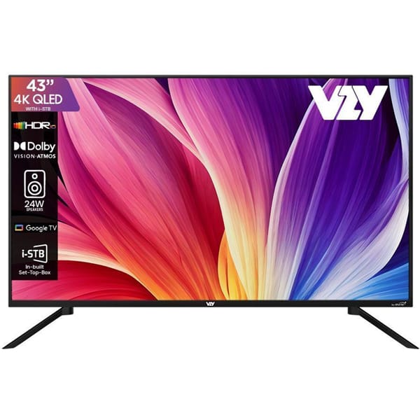 VZY by DishTV 43 inch QLED Ultra HD Smart Google TV