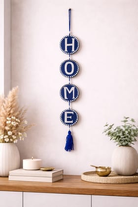 Royal Blue HOME Hanging Wall Décor with Tassel Royal Blue HOME Hanging Wall Décor with Tassel