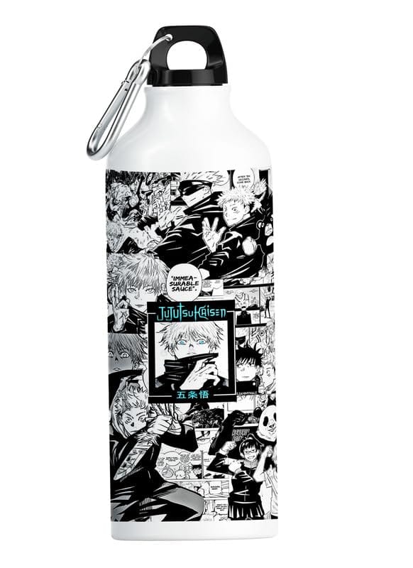 Gojo Jujutsu Kaisen Water Bottle – 750ml Printed Aluminum Gym Water Bottle