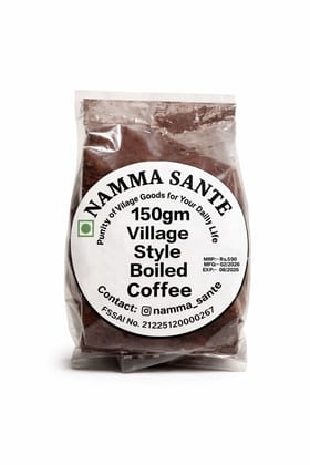 Village Style Boiled Coffee, Karnataka Village Coffee Powder, Traditional Boiled Coffee Powder, South Indian Strong Coffee Powder, Authentic Filter Decoction Coffee 150gm