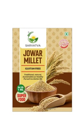 SARVATVA Jowar Millet - Gluten-Free Superfood, 1 KG