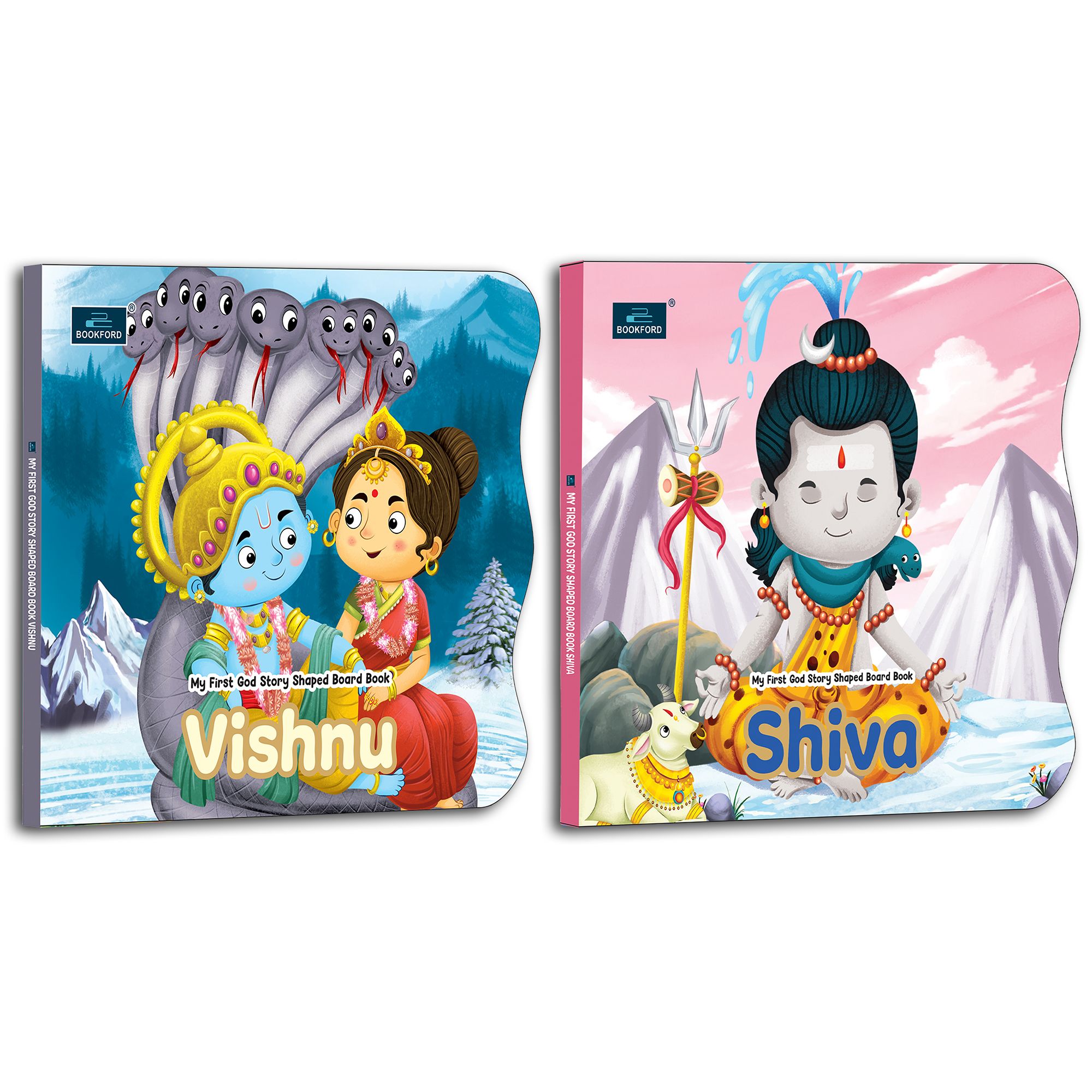 My First Shaped Board Book – Vishnu and Shiv Hindu Gods Mythology Story Book for Kids - Age 2+ Yrs (Indian Gods and Goddesses)
