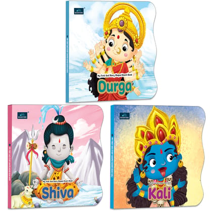 My First Shaped Board Book – Shiva, Kali and Durga Hindu Gods Mythology Story Book for Kids - Age 2+ Yrs (Indian Gods and Goddesses)