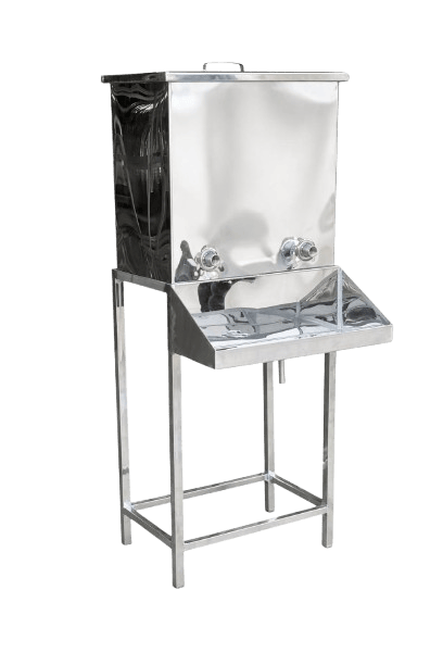 Square Tank Stainless Steel Water Dispenser with Stand 