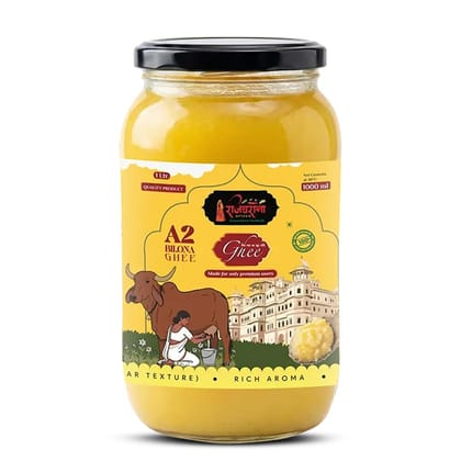 Rajgharana A2 Bilona Ghee, 1 L - Premium Quality, Rich Aroma & Granular Texture Rajgharana A2 Bilona Ghee, 1 L - Premium Quality, Rich Aroma & Granular Texture