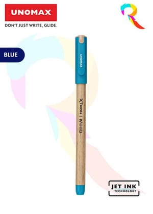 Unomax Wood Xtron ballpen - Blue(10pcs)