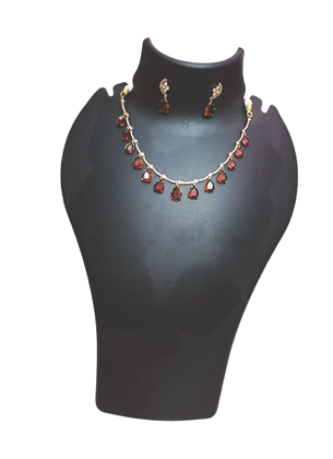 Black Necklace Display Bust Stand (Jewelry Showcase Model)