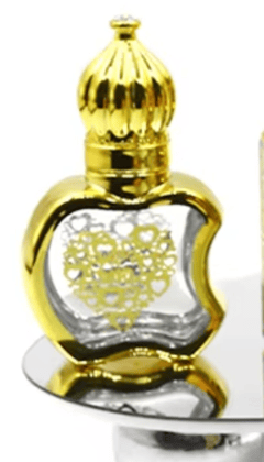 Mii Art Elegant Golden Glass Attar Bottle by Mii Art - 10ml Decorative Refillable Perfume Vial (Pack of 1) Mii Art Elegant Golden Glass Attar Bottle by Mii Art - 10ml Decorative Refillable Perfume Vial (Pack of 1)