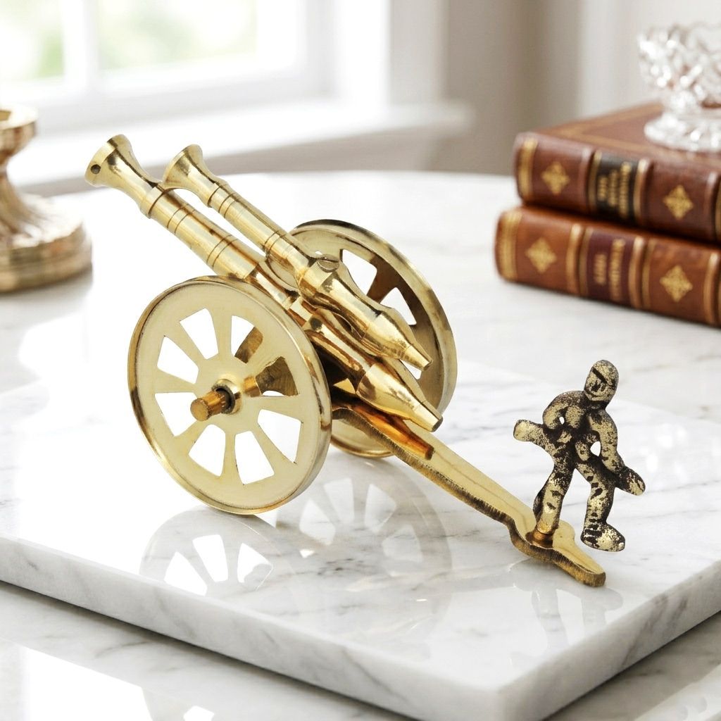 Brass Table Decor Showpiece Cannon No. 7 (ZMAS172 E)