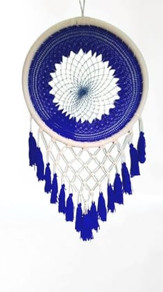 Luxury Handmade Blue & White Mandala Dream Catcher Wall Hanging Home Decor Luxury Handmade Blue & White Mandala Dream Catcher Wall Hanging Home Decor