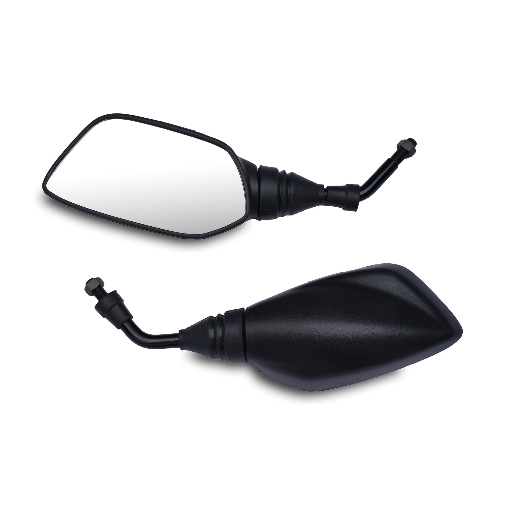 Varroc Shatter Proof Rear View Mirror for YAMHA FASINO | Right Hand | High Visibility Glass | OEM Quality | Pack of 1