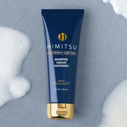 Himitsu Vitamin C Face Wash – Fights Dullness & Acne, Deep Cleanses Oil & Dirt, Hydrates with Creamy Foam for Bright, Glowing & Healthy Skin – For Men & Women 100 grams