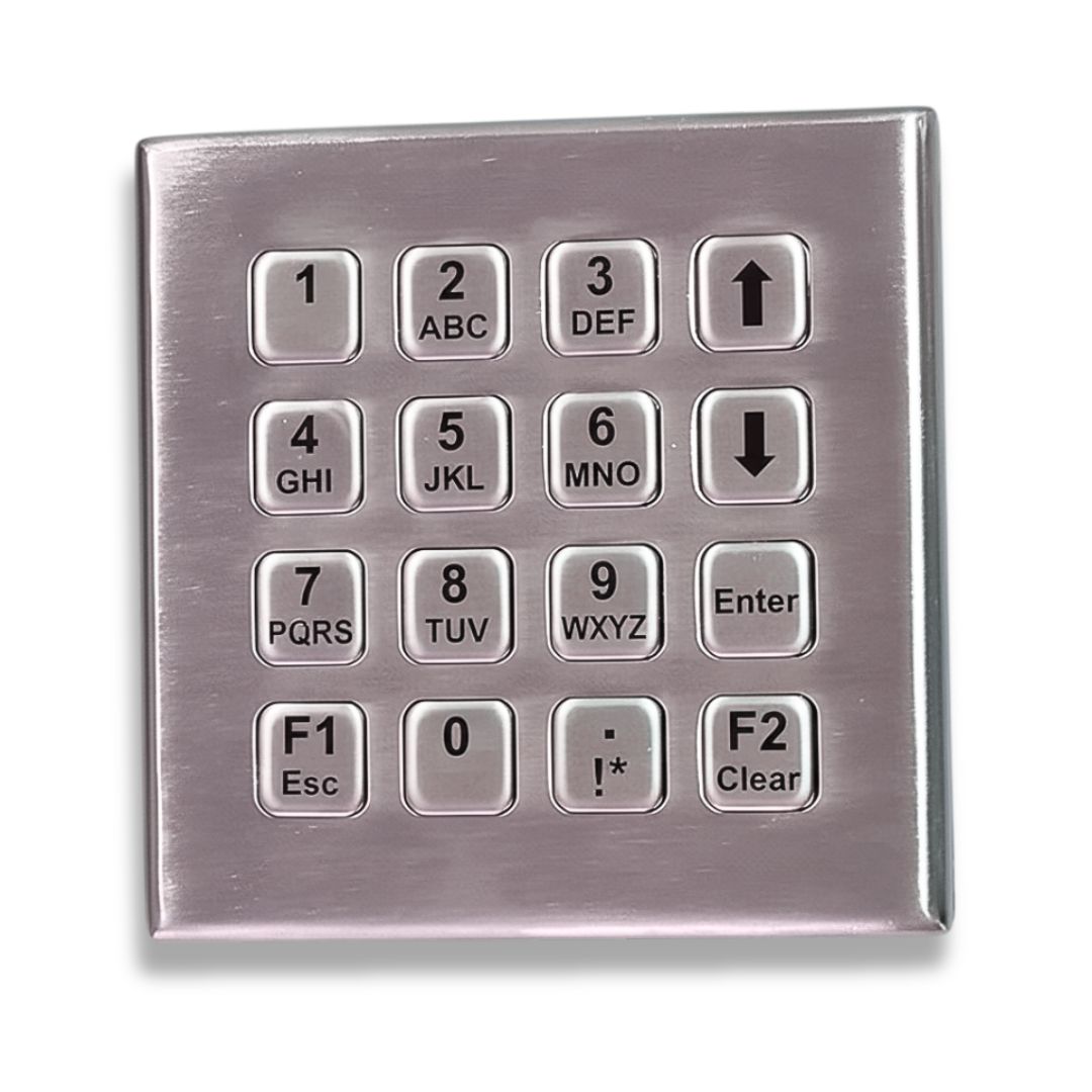 Linepro 4×4 Industrial Stainless Steel Metal Keypad | Model LP 3035