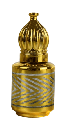 Mii Art Portable 10ml Golden Glass Travel Bottle – Leak-Proof Refillable Container for Your Signature Scent (Pack of 1)