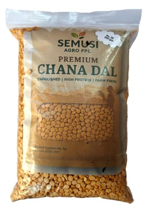 SEMUSI Premium Unpolished Chana Dal 200 gm- High Protein, Farm Fresh