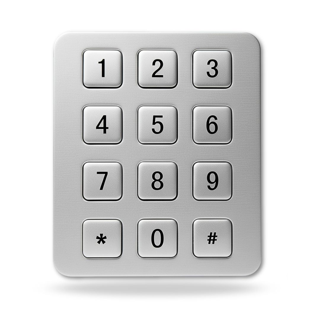 Linepro 4x3 Stainless Steel Industrial Metal Keypad | Model LP 2319