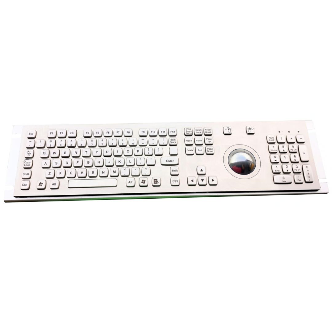 Linepro LP4255 TB | IP65 Vandal-Proof Metal Kiosk Keyboard with Trackball