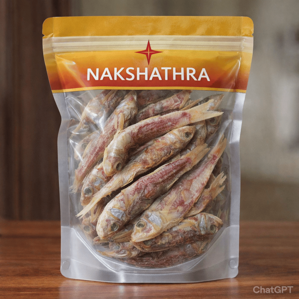 Traditional Sun dried, salted - red mullet / nagarai ( whole ) karuvadu dried fish  - 500 gms