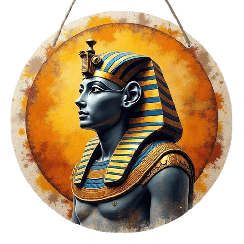 75mm Egyptian Pharaoh RoundAncient EgyptianFridge, Mailbox and Decoration -Decorations, Fridge Magnets, Decorative Magnetic