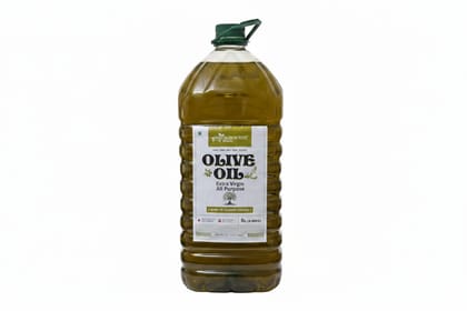 Weguarantee Naturals Extra Virgin Olive Oil – 5 Litre | Unrefined & Cold Pressed Oil | Packed in Spain | 70% MUFA | Rich in Antioxidants | Ideal For low heat cooking like sauteing & grilling, salad dressing