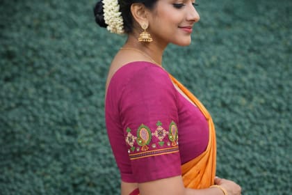Traditional embroidered back design