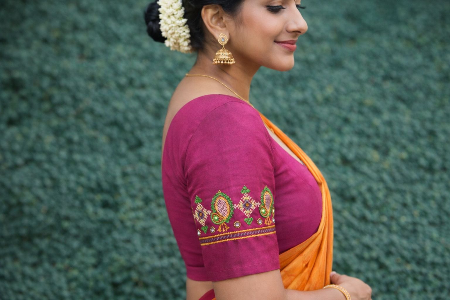 Traditional embroidered back design