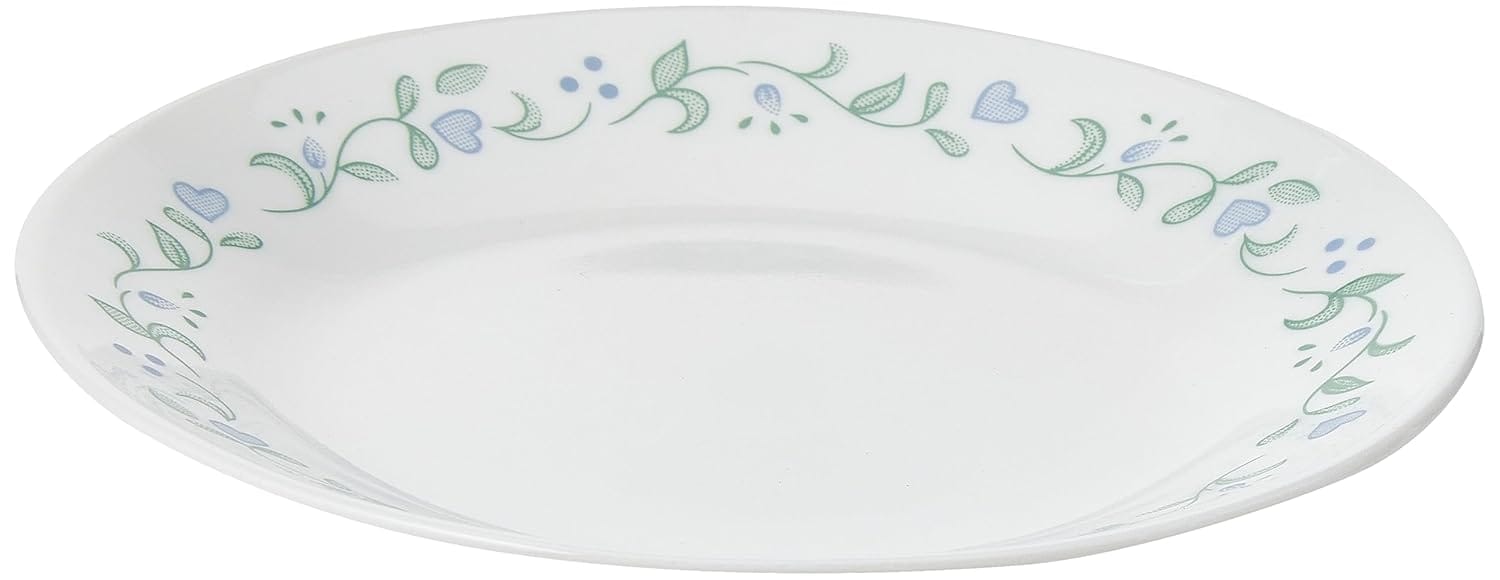 Corelle Country Cottage Glass Small Plate Pack of 6, 17CM, Multicolor