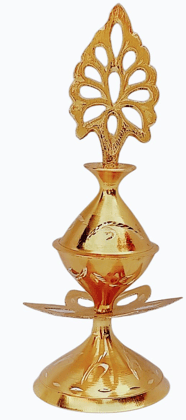 Mii Art brass surmedani with funnel/kuppi and surma use in eye's muckap[size17-cm]pack OF 1 pcs funnel,2 surma packed, 1 brass surmedani.