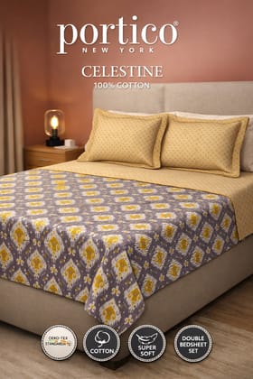 Portico Celestine Floral Double Bedsheet Set