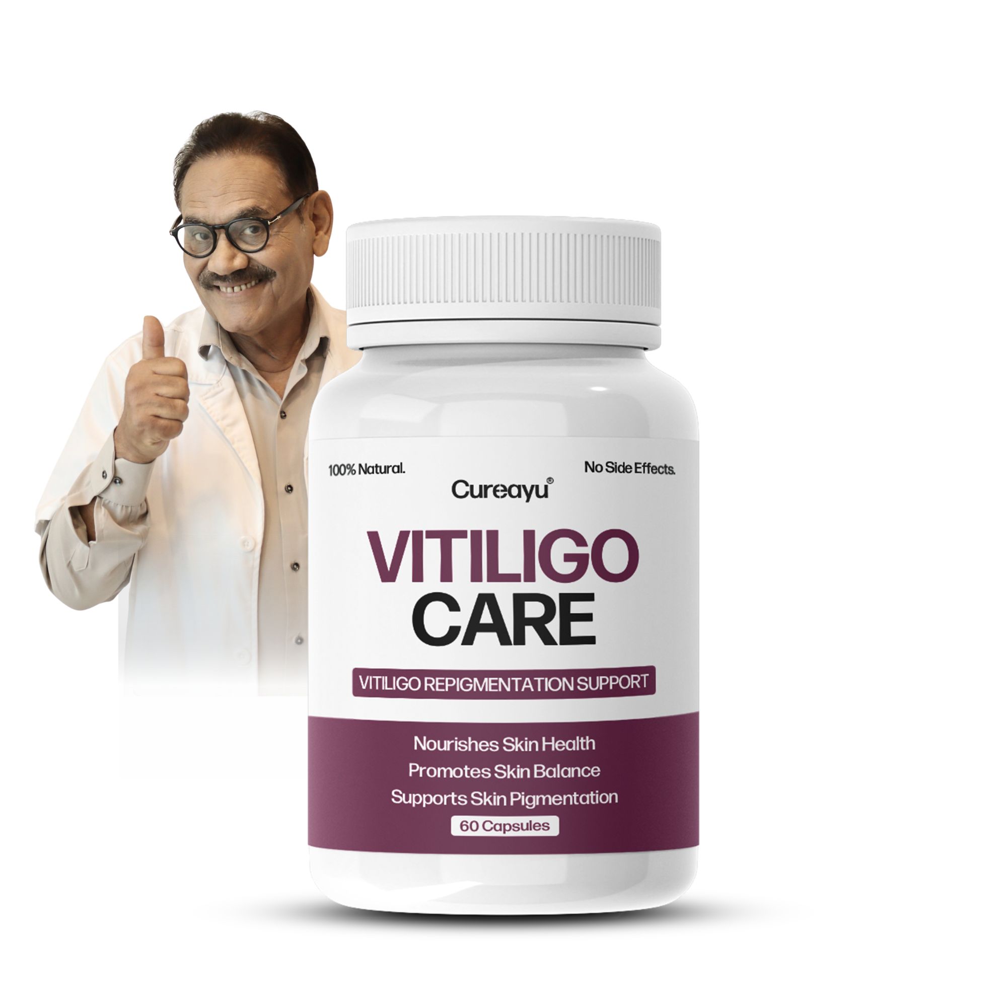 Cureayu Vitiligo Care | Ayurvedic Capsules for Skin Health & Pigmentation Support