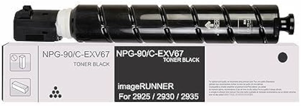Canon NPG90 Black Toner Cartridge for IR2925, IR2930, IR2935, Ir2945 Photocopier Machine