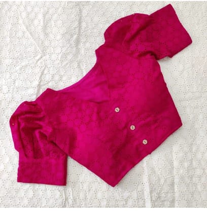 Women's Pink Hakoba Cotton Blouse Women's Pink Hakoba Cotton Blouse