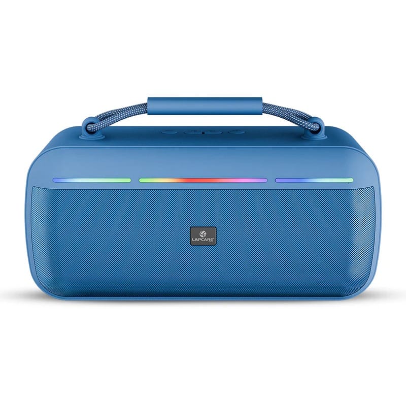 LAPCARE Roxx 30W Portable Party Speaker with RGB Lights & TWS Function - Blue (AXM-001)