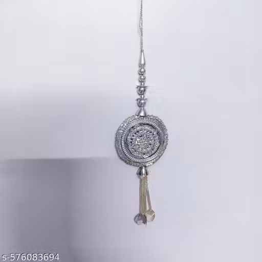 Shinique Cushioned Silver Latkan Set of 2 | Soft Heavy Tassels for Lehenga, Blouse & Dupatta | Bridal & Ethnic Wedding Accessory
