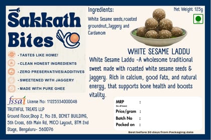 White Sesame Laddoo White Sesame Laddoo