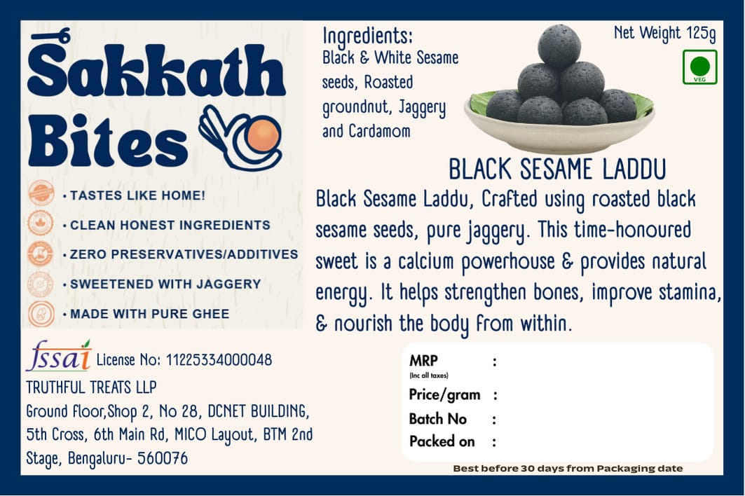 Black Sesame Laddoo