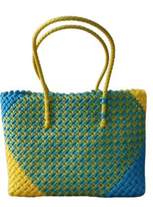 Yellow and blue colour crosscut sivankan koodai