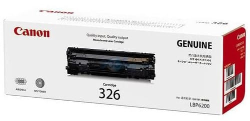 Canon CRG 326 Laser Toner Cartridge, Black, Standrad