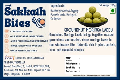 Groundnut Moringa Laddoo