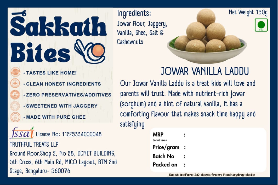 Premium Jowar Vanilla Laddoo
