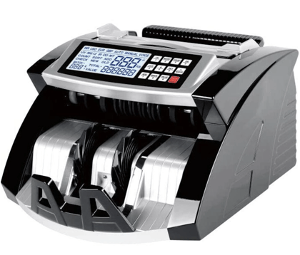 LTS Money/Note/Cash/Currency Counting Machine with UV/MG/IR Counterfeit Detection, Value Count, Add & Batch Modes, LCD Display, 1000 Bills/Min Speed