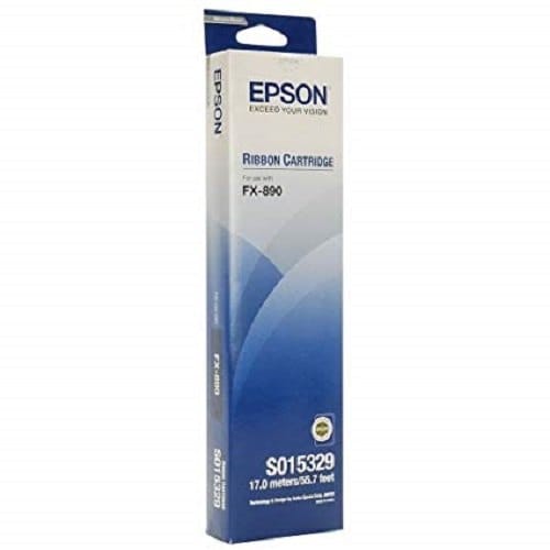 Epson S015329 FX-890 Fabric Ribbon -Cartridge (Black) 