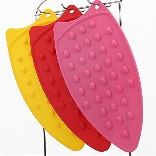 Silicone & Iron Mat (Red/Blue & Yellow) – Heat Resistant Multipurpose Iron Stand Mat for Kitchen, Dining & Home Use