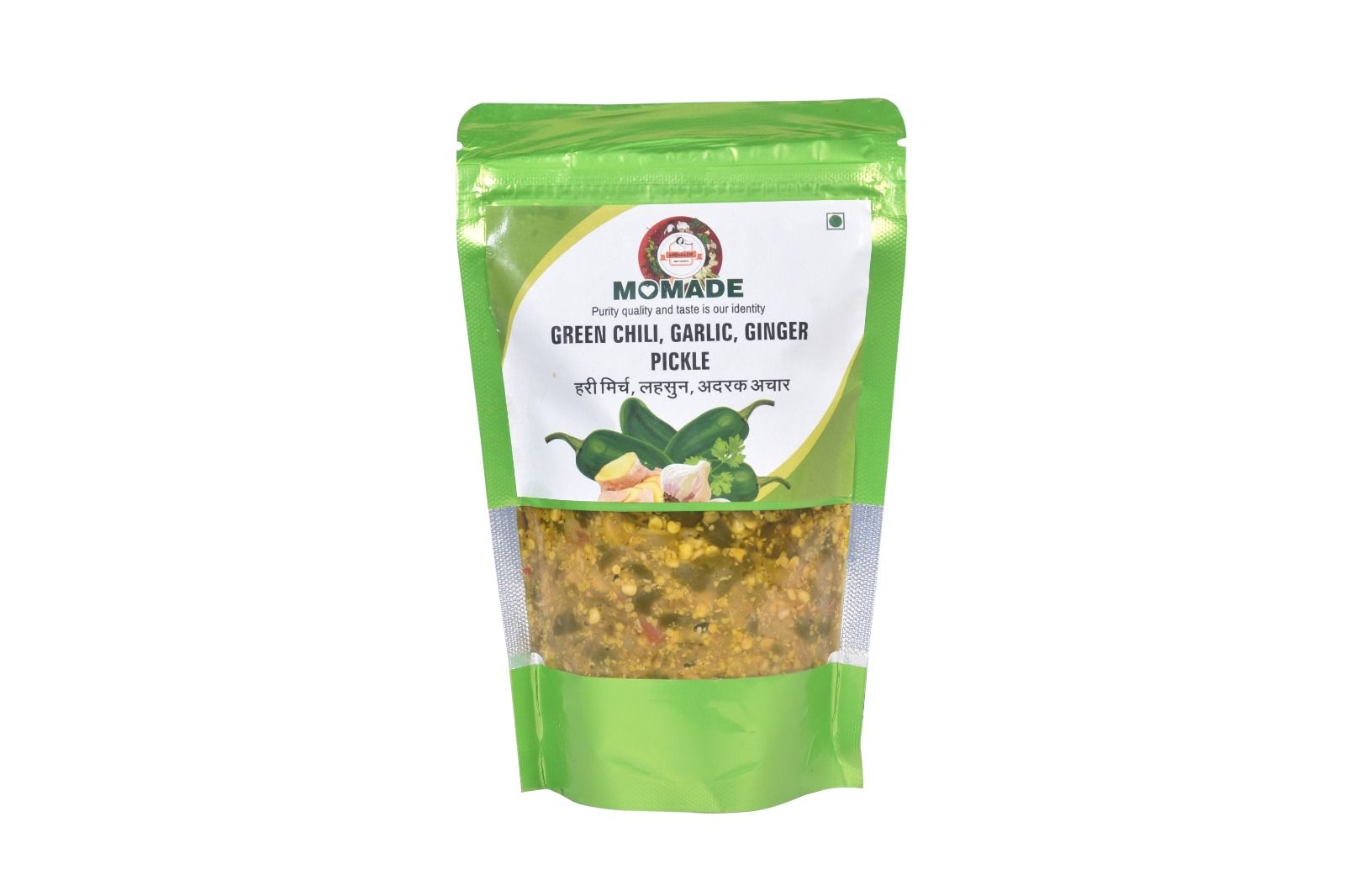 MOMADE GREEN CHILLI GINDER GARLIC PICKLE