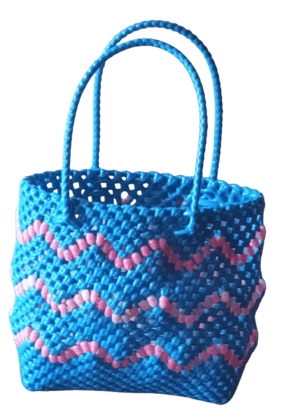 Blue Colour and Pink Beaded Wire Koodai