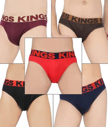 HAP Pack of 5 Cotton Briefs For Men's ( Multicolor )