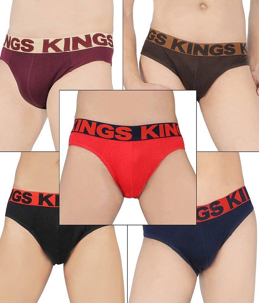 HAP Pack of 5 Cotton Briefs For Men's ( Multicolor )