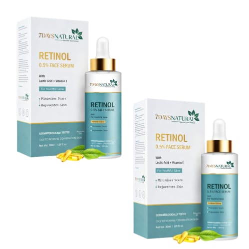 Advanced Retinol Anti-Aging Face Serum (Pack of 2) – Skin Renewing & Resurfacing Formula for Wrinkles, Fine Lines & Acne Scars | Youthful Radiance & Firming Treatment for Men & Women